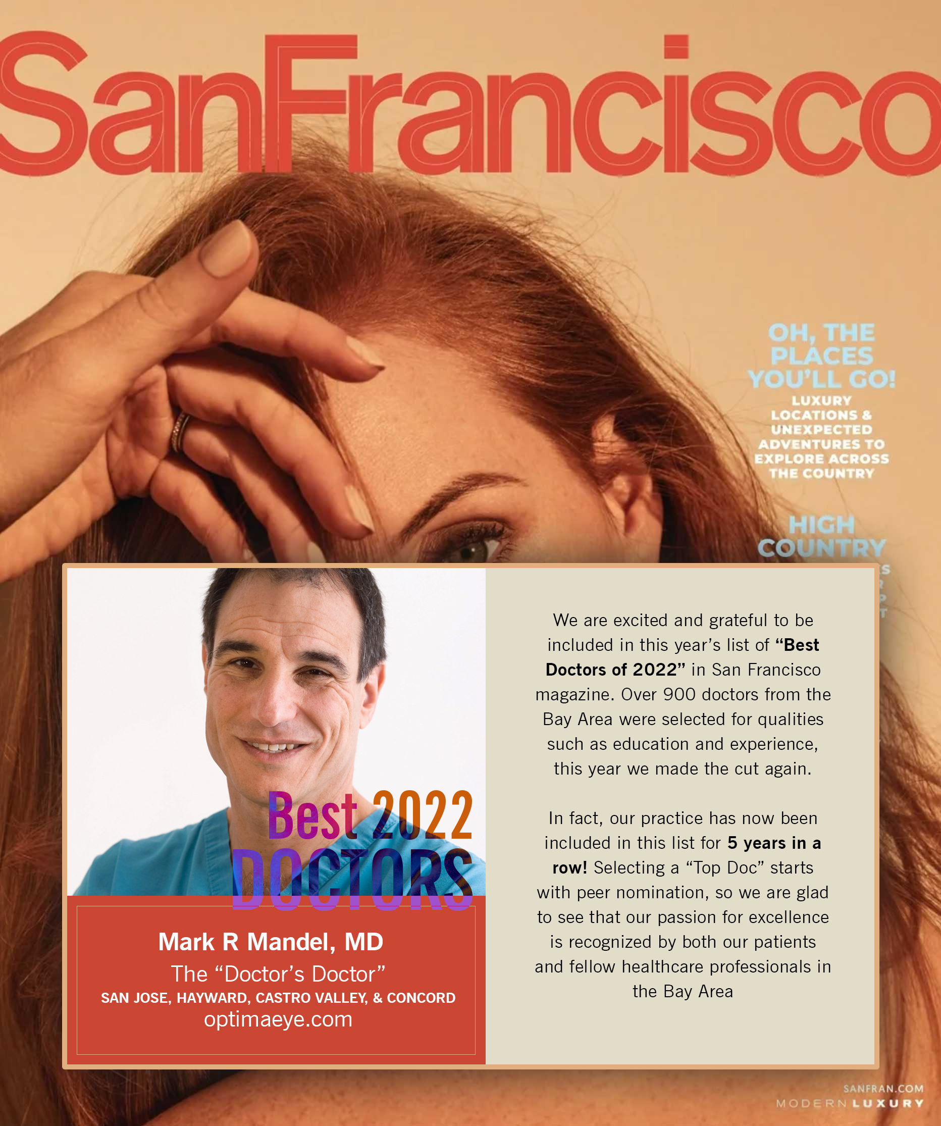 San Francisco Best 2022 Doctors Magazine